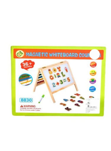 Rally Magnetic Learning Whiteboard With Abacus