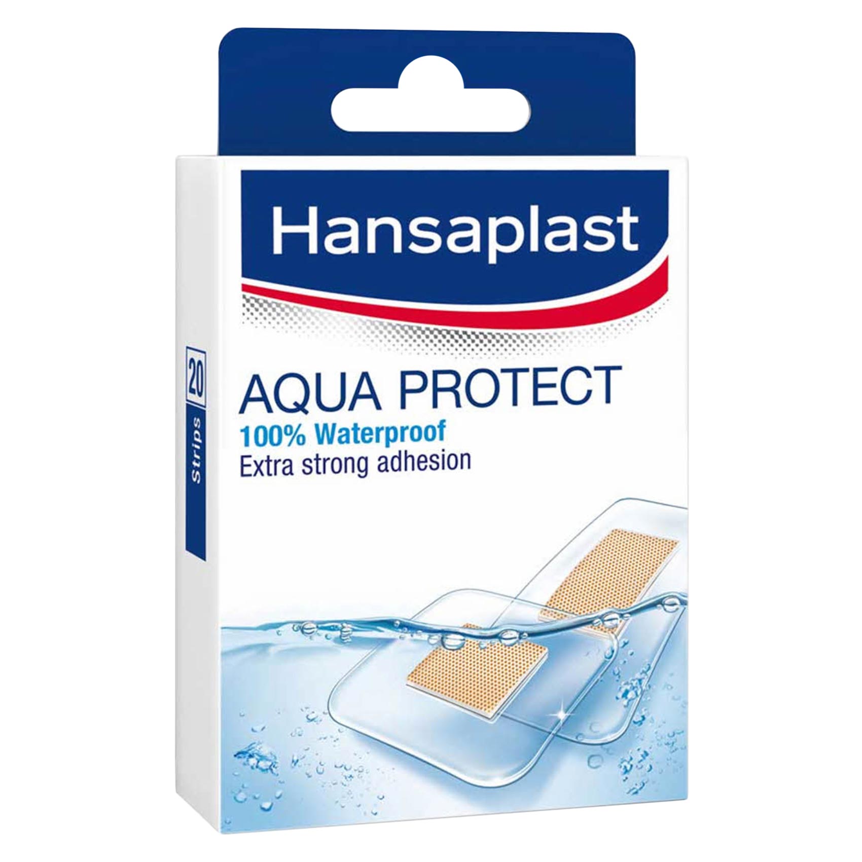 Hansaplast Aqua Protect Waterproof Adhesion Strips 20 Pieces