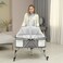 Teknum 3 - IN - 1 Baby Cot / Cradle w / Mosquito net &amp; Wheels - Dark Grey