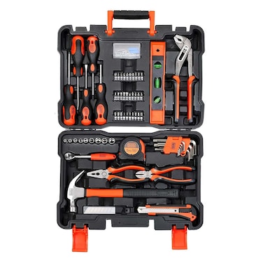 Black &amp; Decker Handle Tool Set 154 PCS