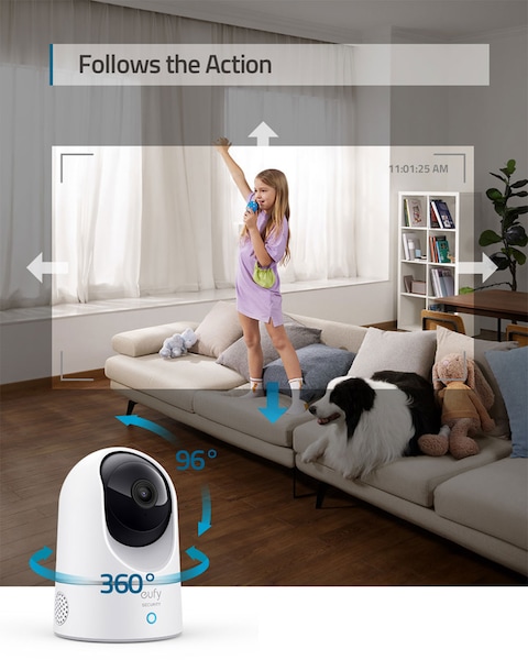 Eufy 2K Camera With Ai Pan &amp; Tilt T8410223