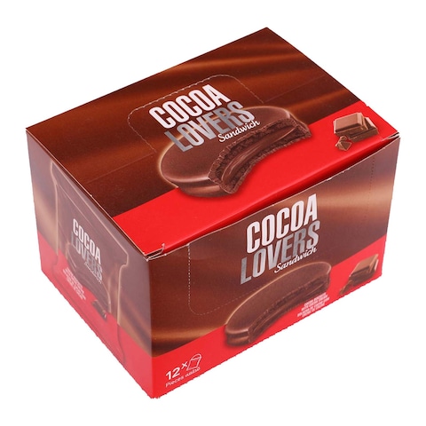Cocoa Lovers Sandwich - Cocao Biscuits - 12 Pieces