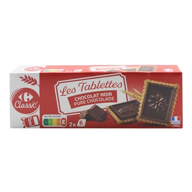 Carrefour Dark Chocolate Butter Biscuits 150g