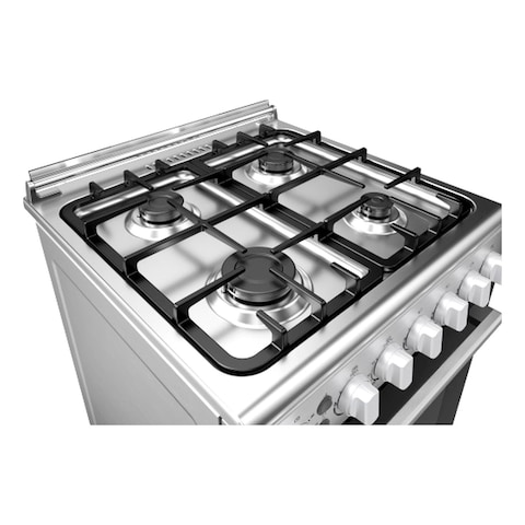 Midea 4 Burner Cooker With Multifunctional Oven EME6060-C Silver 60x60cm