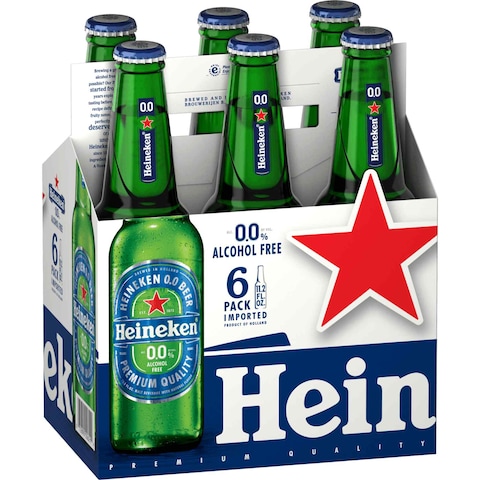 Heineken 0.0 Non Alcoholic Beer Can 330ml Pack of 6