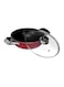ROYALFORD Non-Stick Wokpan With Lid Red/Clear/Black 22centigram