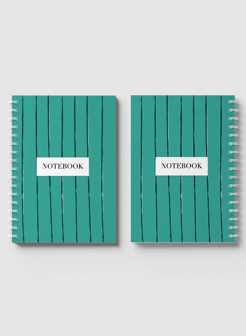 Lowha Spiral Notebook With 60 Sheets And Hard Paper Covers With Abstract Design, For Jotting Notes And Reminders, For Work, University, School