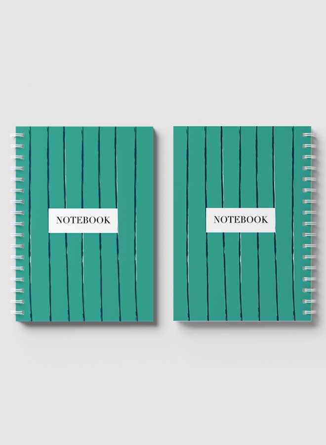 Lowha Spiral Notebook With 60 Sheets And Hard Paper Covers With Abstract Design, For Jotting Notes And Reminders, For Work, University, School