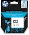 HP 123 Tri-color Ink Cartridge, Cyan/Magenta/ Yellow - F6V16AE