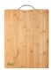 Marrkhor Set Natural Bamboo Spoons With Large Wood Kitchen Cutting Board Pure Solid Turn