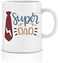 Goldedge Super Dad Personalized Ceramic Sublimation Mug 11 Oz Fully Customized Coffee Mug