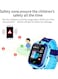 Generic Waterproof Gps Tracker Child Kids Smart Watch Blue/Black/Purple