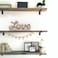 LOVE Light Up Sign Rope Writing White Wood with Yellow LED Lights Valentine&rsquo;s Gift 30x13cm