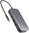 Powerology USB-C Hub &amp; SSD Drive 512GB PD 100W - Powerology USB Hub Gray 625 MB/s, x1 USB-C Power Delivery, x1 Micro SD Card Slot, 4K@60Hz HDMI (512GB)