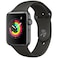 Apple Watch Series-3 42mm Space Gray Aluminium Case With Gray Sport Band