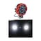 51W Red One Piece 7 inches, LED Spot Light, Flood Beam LED Work Light Bar for Jeep, Truck, Car ATV SUV 4X4 Truck Driving Lamp, Aluminum Housing Material, and IP67 Waterproof Rating
