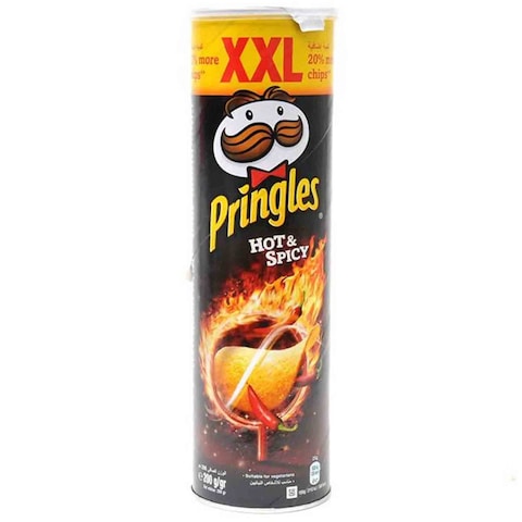 Pringles Chips Potato Hot And Spicy Flavor 200 Gram