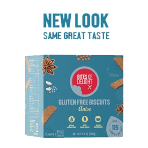 Bites Of Delight Biscuits Anise Gluten Free 150GR