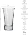 Cuisine Art Shot Glasses Set - Small Shot Glasses 65 ml - with Heavy Base - Durable and Dishwasher Safe - Vodka Glass Shot Glasses Set of 6