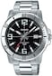Casio - Men's Black Dial Stainless Steel Band Watch - MTP-VD01D-1BVUDF