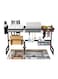 2 Tier Fully Customizable Dish Drying Rack Black 89cm