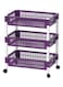 Cosmoplast 3-Tier Plastic Vegetable Rack Purple 35X66X29.5cm