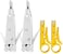 Professional Punch Down Tool,  RJ45 RJ11 Cat5e Cat6 Network Telecom Phone Cable Socket Impact Terminal Insertion Tools with Cable Cutter Stripper