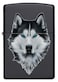 Zippo Lighter Model 218 Ci412378 Siberian Husky Design