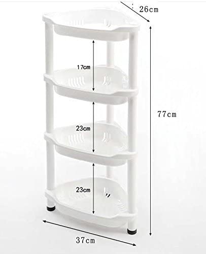 Shower Caddy Corner Rust Proof Shelf Kitchen Bathroom Storage Unit 4 Tier 70 x 19 x 26 cm White