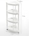 Shower Caddy Corner Rust Proof Shelf Kitchen Bathroom Storage Unit 4 Tier 70 x 19 x 26 cm White