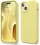 elago Liquid Silicone for iPhone 15 case cover Full Body Protection, Shockproof, Slim, Anti-Scratch Soft Microfiber Lining - Yellow