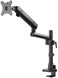 Twisted Minds Aluminum Single 17-32 Inch LCD Slim Pole Monitor Desk Mount Fully Adjustable Gas Spring Stand For Display, 17.6Lbs Weight Capacity-Assisted Monitor Arm