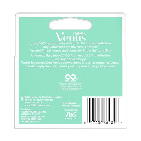 Gillette Venus Smooth Sensitive White Razor 4 Blades