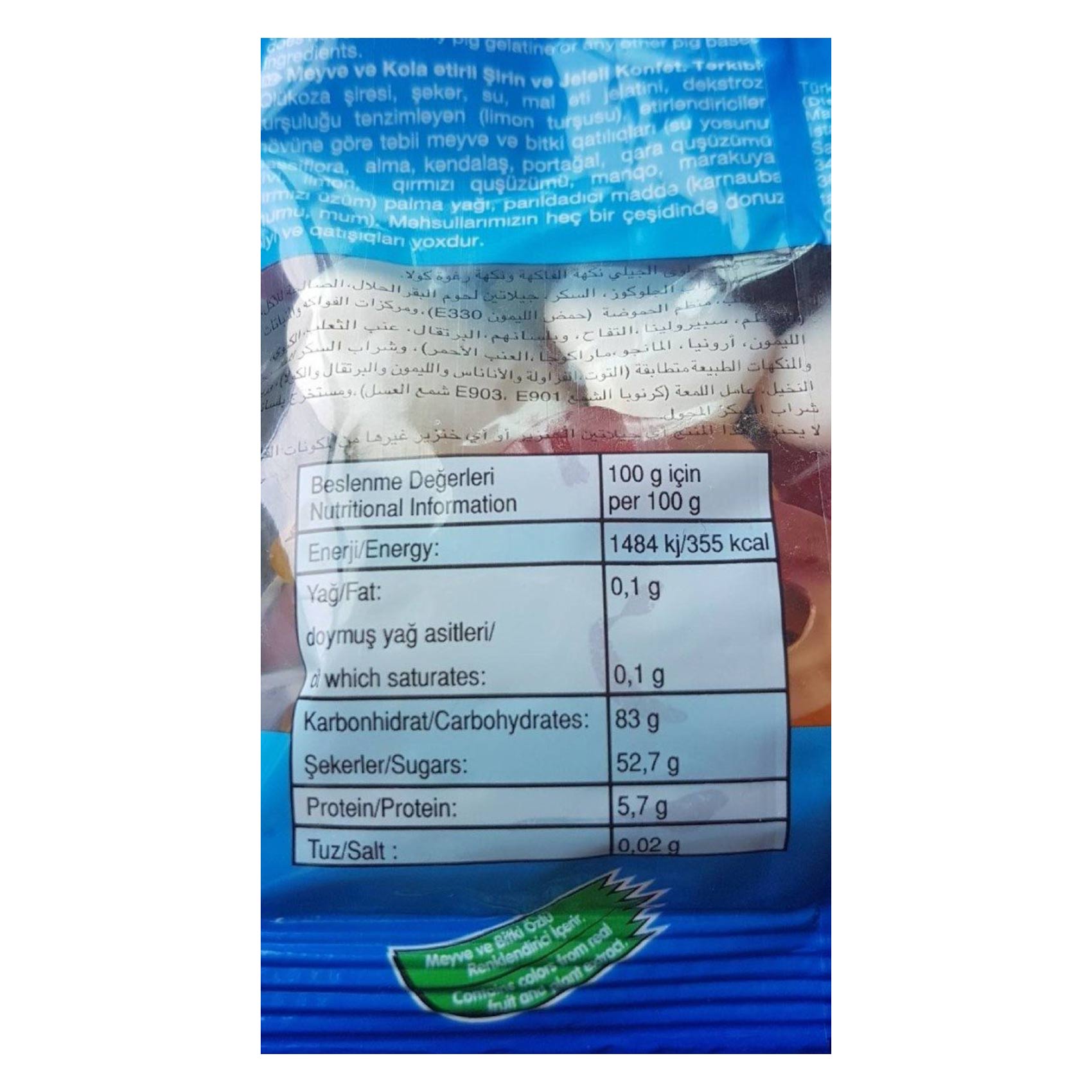 Haribo Starmix Fruit And Cola Candy 80g