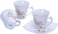 Royalford 12Pcs Bone China Square Cup &amp; Saucer Set &ndash; Ideal For Daily Use &ndash; Non-Toxic, Ecologically Tasteless, Smooth Surface, Translucent, Comfortable Grip And Lightweight &ndash; Pack Of 6