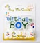 Party Time Blue &amp; Green Color Birthday Boy Birthday Candle - Unscented Candle For Cake Decoration