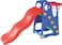Rbwtoys Kids Colourful Indoor Toys Mini Slide And Basketball Hoops 2 In 1 Playset Equipment RW-16343 160&times;80&times;103cm