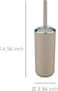 Beige Toilet Brush, 10 x 10 x 37 cm