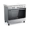 Midea 5 Burners Gas Cooker CME9060-C Silver 90x60cm