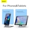 Baseus Foldable Metal Desktop Phone Tablet Holder Stand Card Shape Adjustable Cellphone Bracket Grey