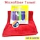 Generic Car Washing Microfibre Towel Cloth For Car Cleaning X-Large 40 X 40 cm Soft Cloth 1 Pcs Red
