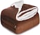 Dream Bell Sherpa Bed Blanket King Size Twin Plush Throw Blanket Fleece Reversible Flannel Blanket - Brown