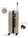 3-Piece Hard side ABS Luggage Trolley Set 20/24/28 Inch Gold