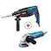 Bosch GBH 2-26 DRE 800 W Corded Brushed Rotary Hammer Drill + Grinder + Bits + 5 Discs