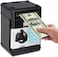 Setibre Piggy Bank, Electronic Atm Password Cash Coin Can Auto Scroll Paper Money Saving Box Toy Gift For Kids (Black)