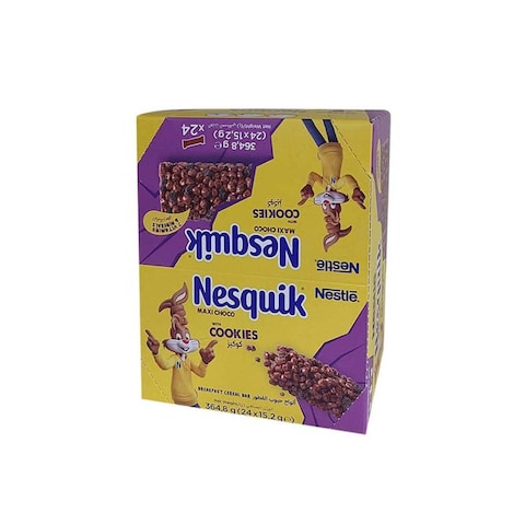 Nestle Nesquik Chocolate Breakfast Cereal Bar - 15.2 gram - 24 Pieces