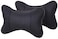Generic 2 Pcs Beige Car Seat Neck Rest Pillow Pad Cushion High Quality (Black)
