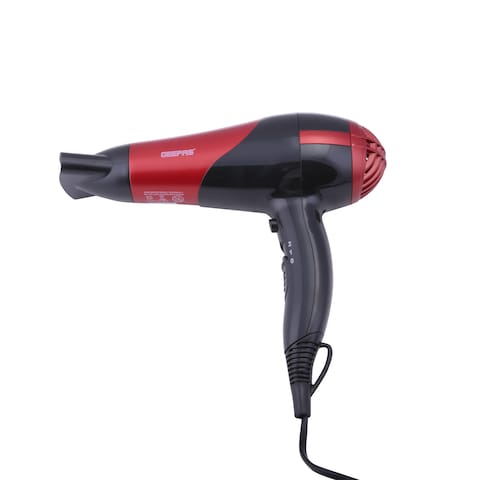Geepas 2200W Hair Dryer &amp; Hair Straightener, 2 Speed &amp; 2 Heat Setting with Cool Shot Function, Ceramic Coating Plates, Ideal for Short /Long Hairs