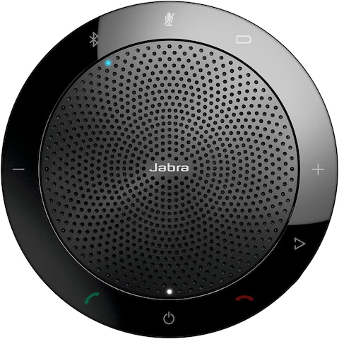 Jabra Speak 510 MS Wireless Bluetooth Speaker For Softphone And Mobile Phone &ndash; Easy Setup Portable Speaker For Holding Meetings Anywhere With Outstanding Sound Quality Black