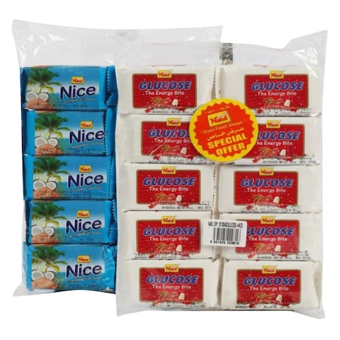 Nabil Glucose And Nice Biscuits 40g x 20 Pieces